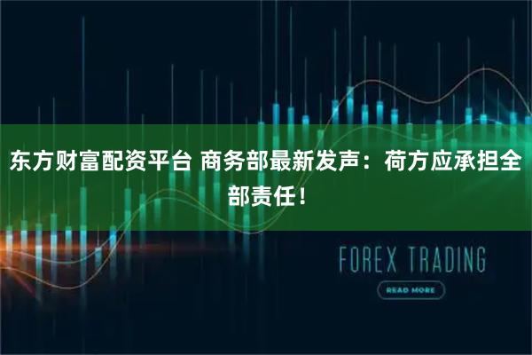 东方财富配资平台 商务部最新发声：荷方应承担全部责任！